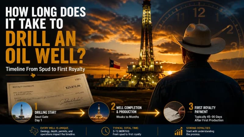 How Long Does It Take to Drill an Oil Well? Timeline From Spud to First Royalty
