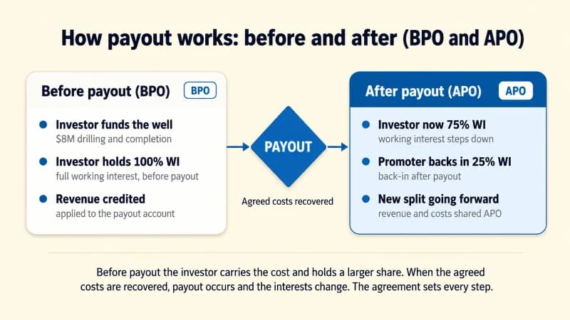 Payout in Oil and Gas (BPO and APO)